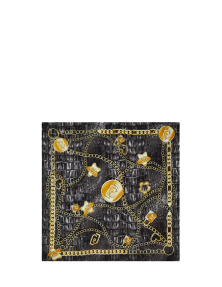 Liu jo printed scarf, black