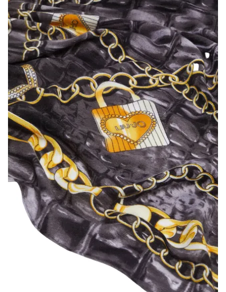 Liu jo printed scarf, black