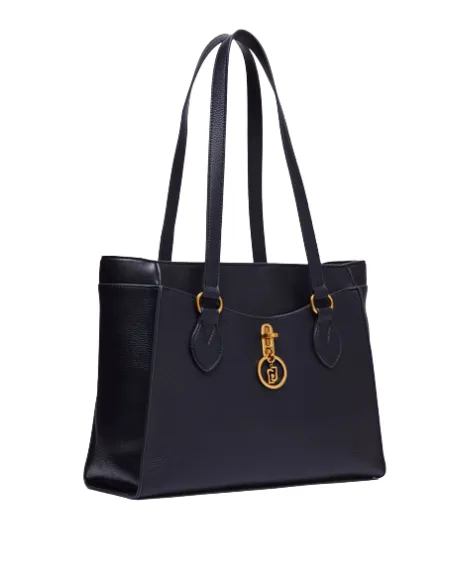 Liu Jo shopping bag with zip fastener and front pocket, black