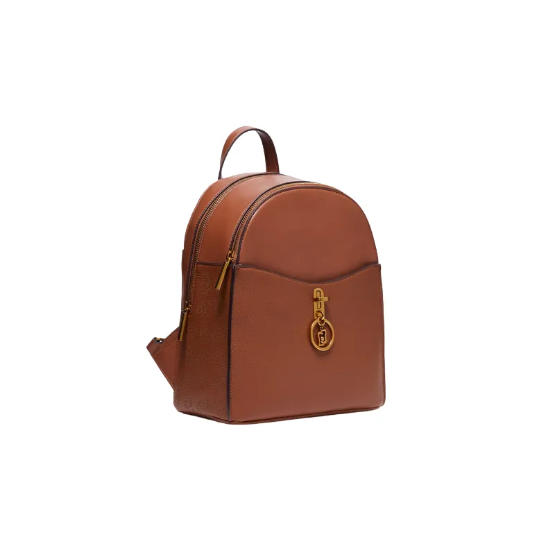 Liu Jo Damen-Rucksack mit zwei Reißverschlussfächern, braun 2