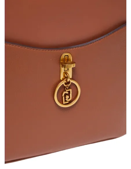 Liu Jo Damen-Rucksack mit zwei Reißverschlussfächern, braun