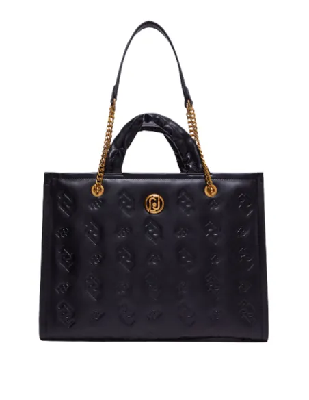 Borsa donna con due manici e due tracolle Liu Jo, nera