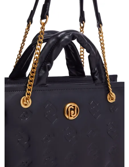 Borsa donna con due manici e due tracolle Liu Jo, nera