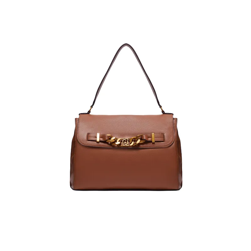 Liu Jo women's bag with one handle and flap closure, brown