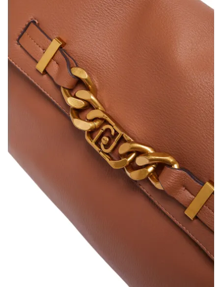 Liu Jo women's bag with one handle and flap closure, brown