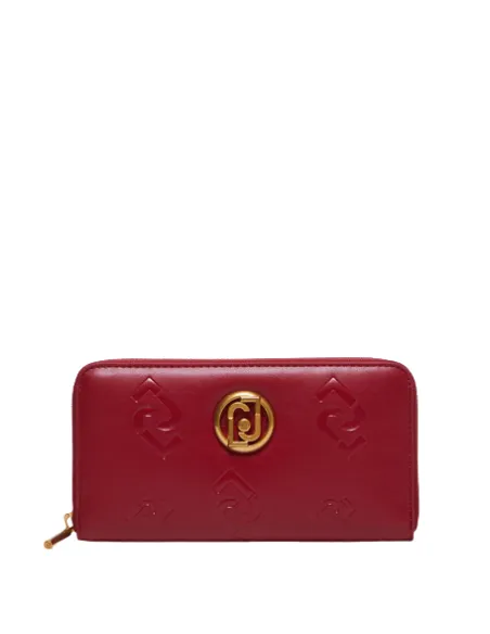 Portafogli donna con zip Liu Jo, rosso