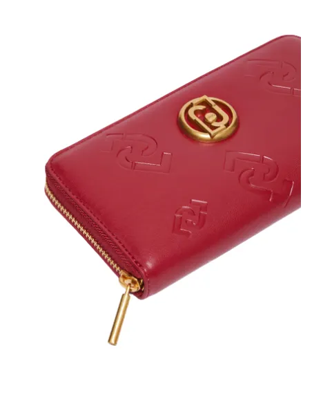 Portafogli donna con zip Liu Jo, rosso