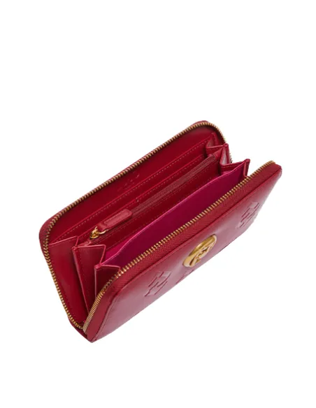 Portafogli donna con zip Liu Jo, rosso