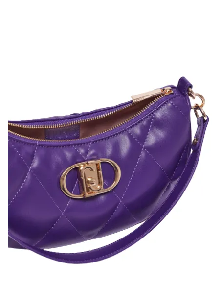Gesteppte Damen-Schultertasche mit Reißverschluss Liu Jo, ultraviolet
