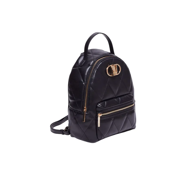 Liu Jo quilted women's backpack with front pocket, black 2