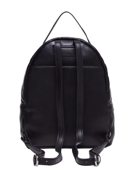 Gesteppter Damenrucksack mit Kettenaccessoire Liu Jo, schwarz