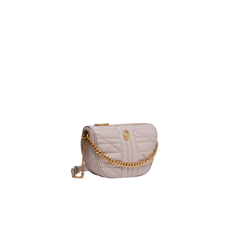 Quilted ladies' bag with adjustable shoulder strap, taupe 2