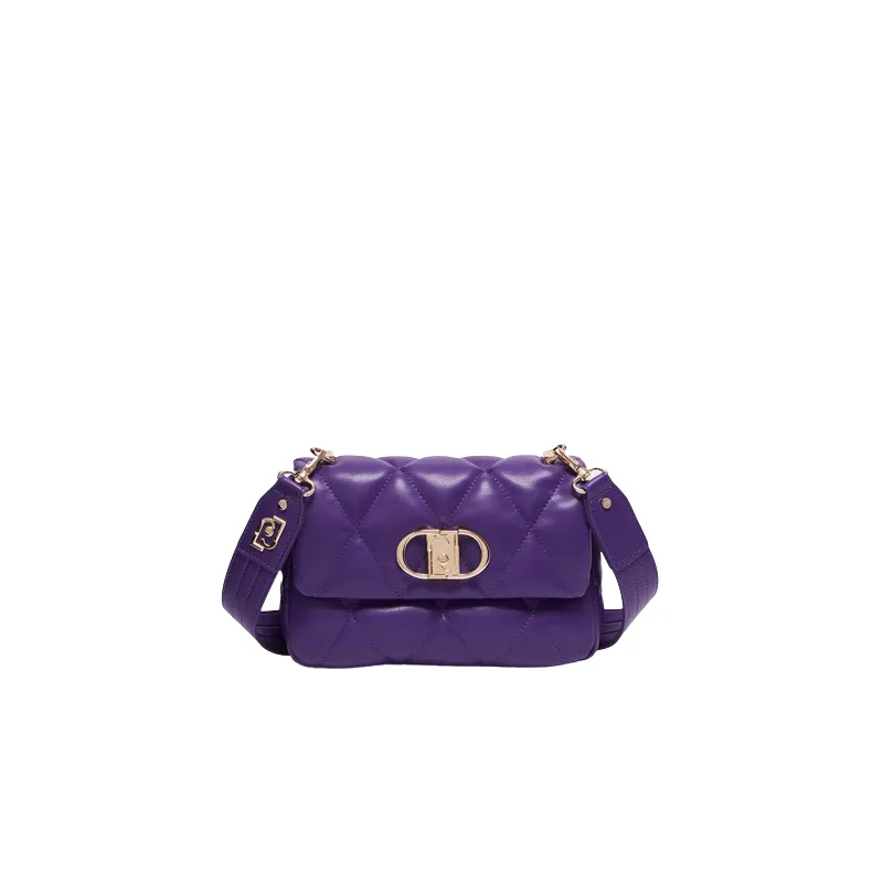 Borsa donna trapuntata con pattina Liu Jo, ultraviolet