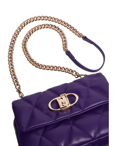 Borsa donna trapuntata con pattina...