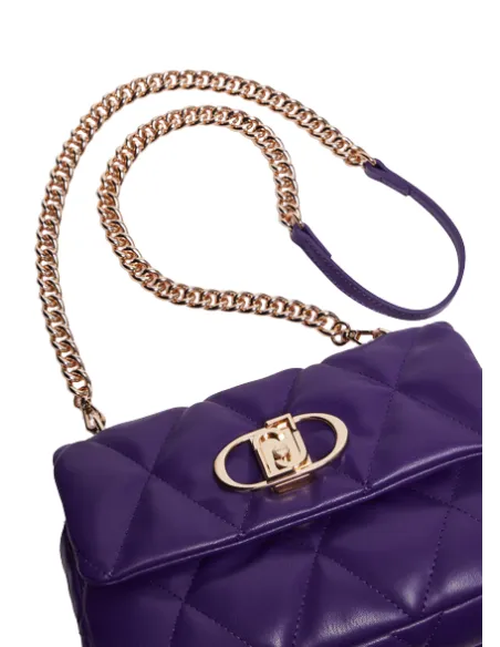 Liu Jo Better women's quilted shoulder bag, ultraviolet