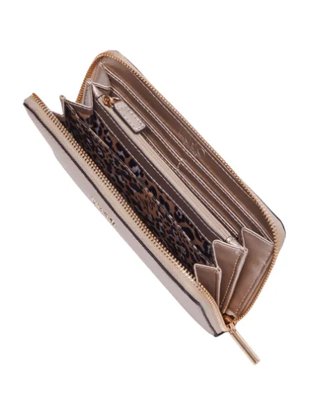 Portafogli donna Liu Jo con chiusura con cerniera, oro