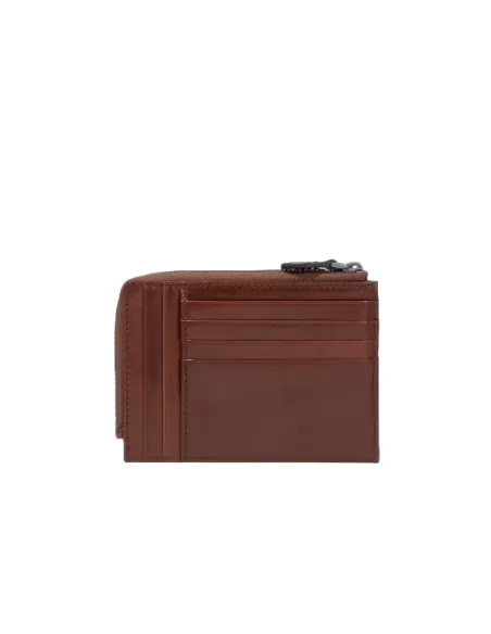 The Bridge Damiano Reißverschluss-Münzbeutel mit Dokumenten, braun