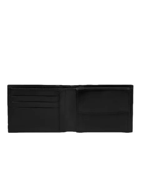 Portafogli con porta monete The Bridge Damiano, nero