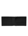 The Bridge Damiano men's leather wallet with coin purse, black