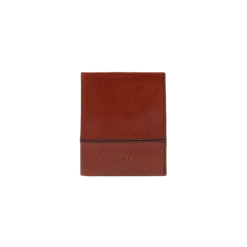 The Bridge Damiano leather credit card holder, brown 2