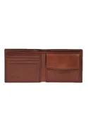 The Bridge Damiano men's wallet with coin purse, brown