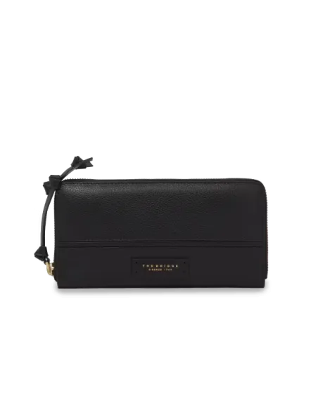 Portafogli donna con zip The Bridge Domitilla, nero