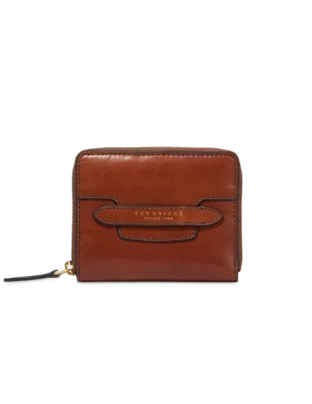 Mittlere Damengeldbörse mit Reißverschluss The Bridge Lucrezia, braun