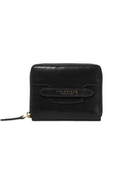 The Bridge Lucrezia medium-sized women's zipped wallet, black