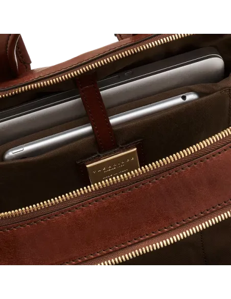 Leder-Computer-Rucksack The Bridge Story