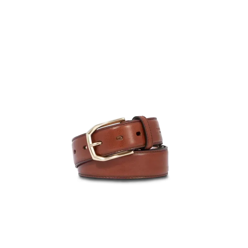The Bridge Brunelleschi men's leather belt, brown