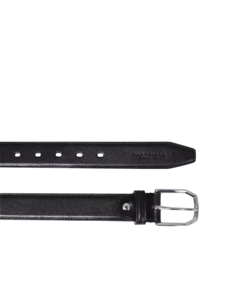 The Bridge Brunelleschi men's leather belt, black