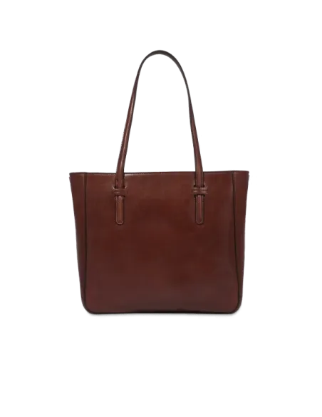 The Bridge Diana leather shopping bag with two compartments