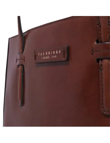 Leder-Einkaufstasche mit zwei Fächern...