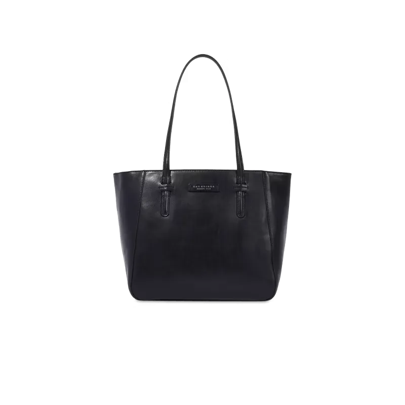 The Bridge Diana leather shopping bag with zip closure,...