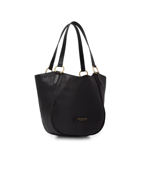 Große Einkaufstasche The Bridge Domitilla, schwarz