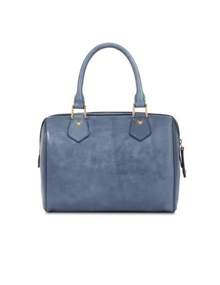 Bauletto in pelle The Bridge Story, ceruleo