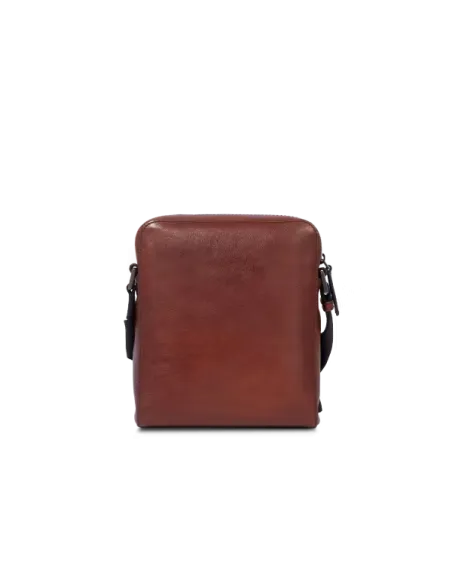 Borsello piccolo in pelle The Bridge Damiano, marrone