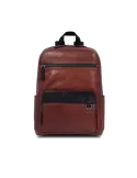 The Bridge Damiano Computer-Rucksack aus Leder, braun
