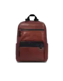 The Bridge Damiano leather computer backpack, brown