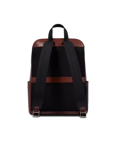 The Bridge Damiano leather computer backpack, brown
