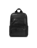 The Bridge Damiano leather computer backpack, black
