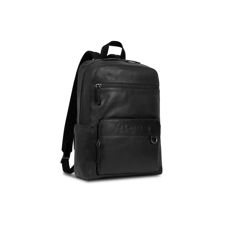The Bridge Damiano leather computer backpack, black 2