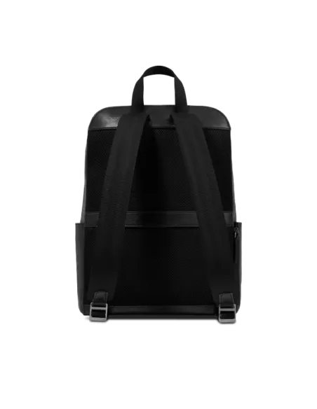 The Bridge Damiano Computer-Rucksack aus Leder, schwarz