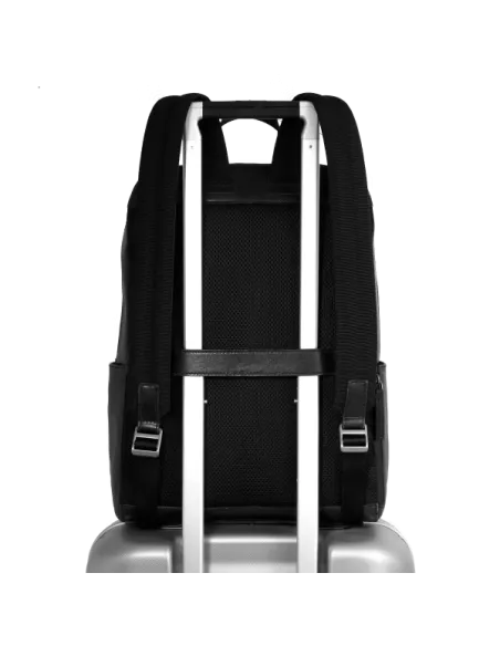 The Bridge Damiano Computer-Rucksack aus Leder, schwarz
