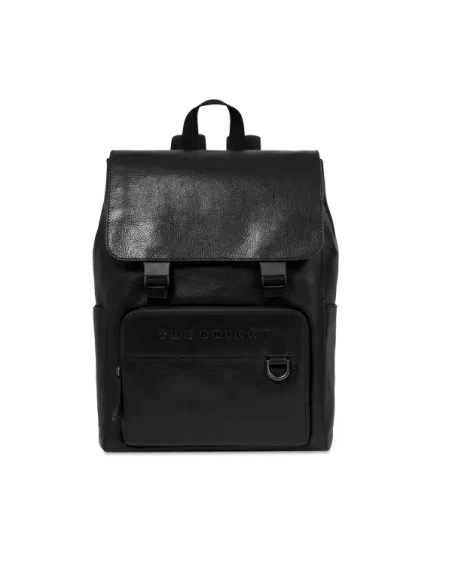 The Bridge Damiano laptop backpack with flap closure, black