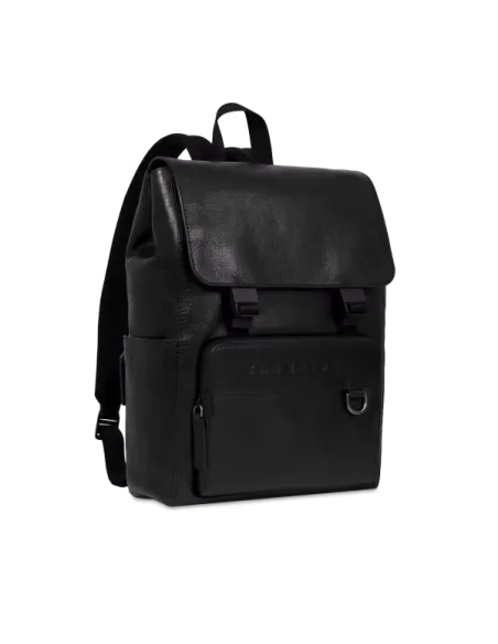 Computer-Rucksack mit Klappenverschluss The Bridge Damiano, schwarz