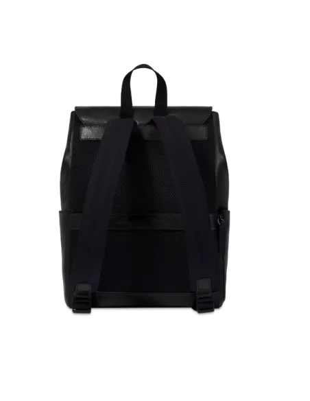 Computer-Rucksack mit Klappenverschluss The Bridge Damiano, schwarz