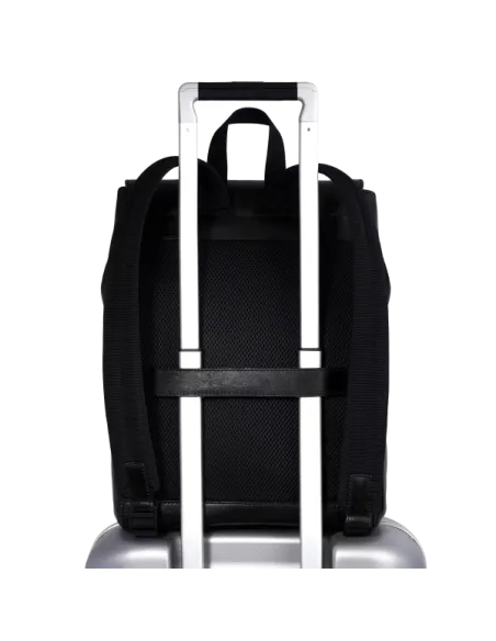 The Bridge Damiano laptop backpack with flap closure, black