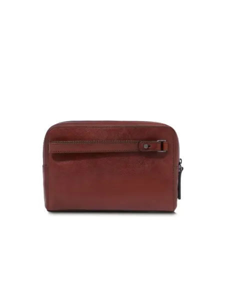 The Bridge Damiano Herren-Clutch-Tasche mit Henkel, braun