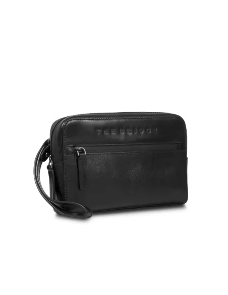 The Bridge Damiano Herren-Clutch-Tasche mit Henkel, schwarz